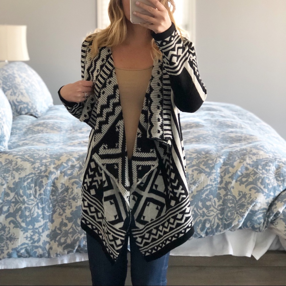 New Black and white cardigan